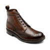 Loake Bedale Dark Brown Calf Leather Brogue Boot