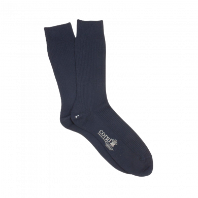 Corgi Plain Ribbed Socks