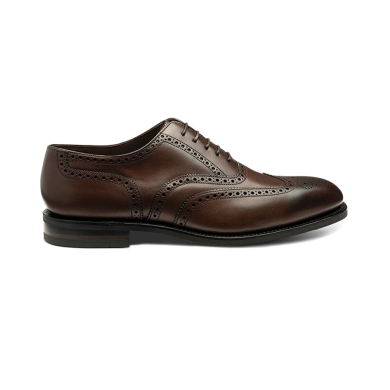 Loake Buckingham Wider Fitting Dark Brown Oxford Brogue