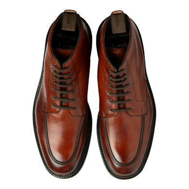 Loake Gisbourne Seared Mahogany Derby Boot