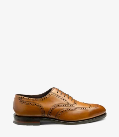 Loake Buckingham Wide G-Fitting Brogue in Tan